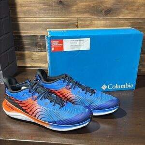 NIB NEW Columbia Escape Ascent Bright Indigo Autumn Orange Size 15 Running Shoes